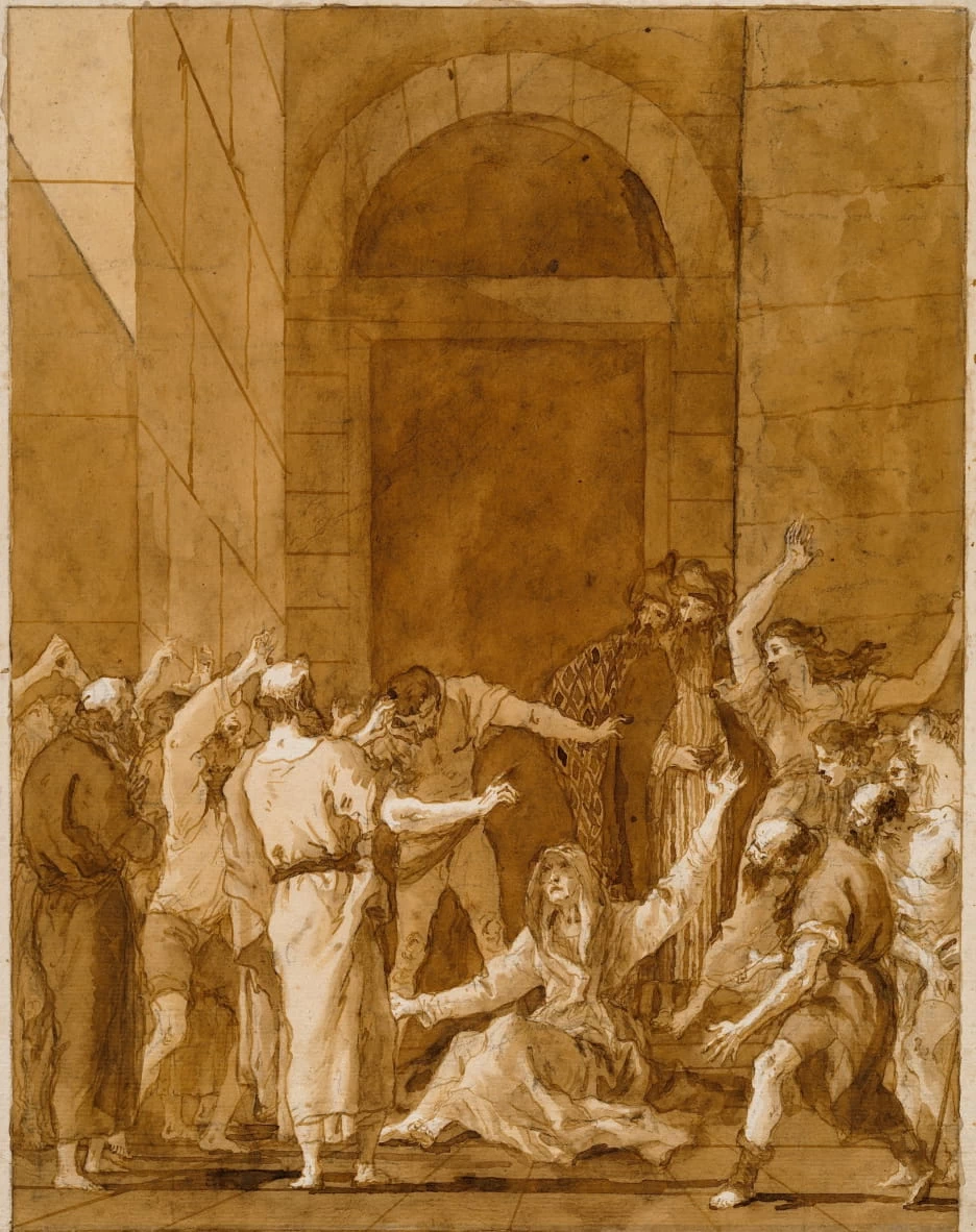 L'inalzamento di Tabitha - Woodner Collection, Gift of Andrea Woodner, National Gallery of Art
